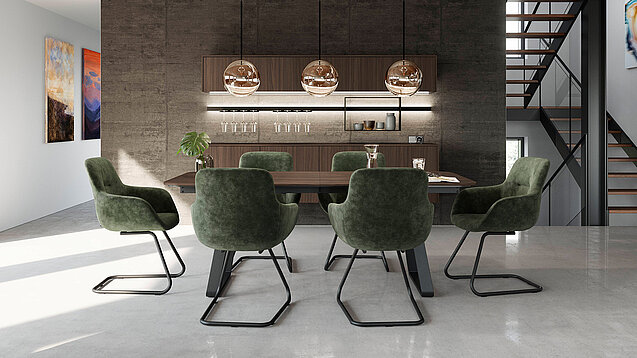 STRUCTURA 407, Milano walnut reproduction (1)