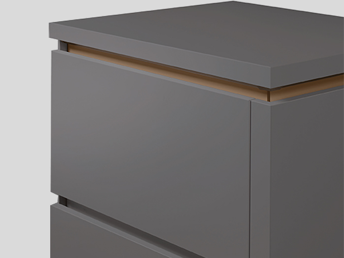  Handle 012, Recessed Handle (LINE N), Bronze metallic colour 