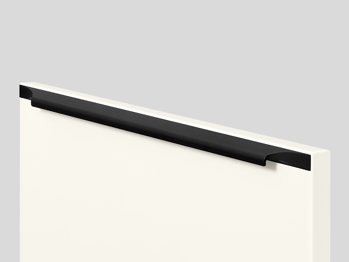  Handle 990, Screw-on bar handle, Black Matt 