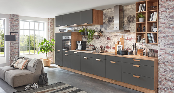 Create accents with the colour selection for the carcase.